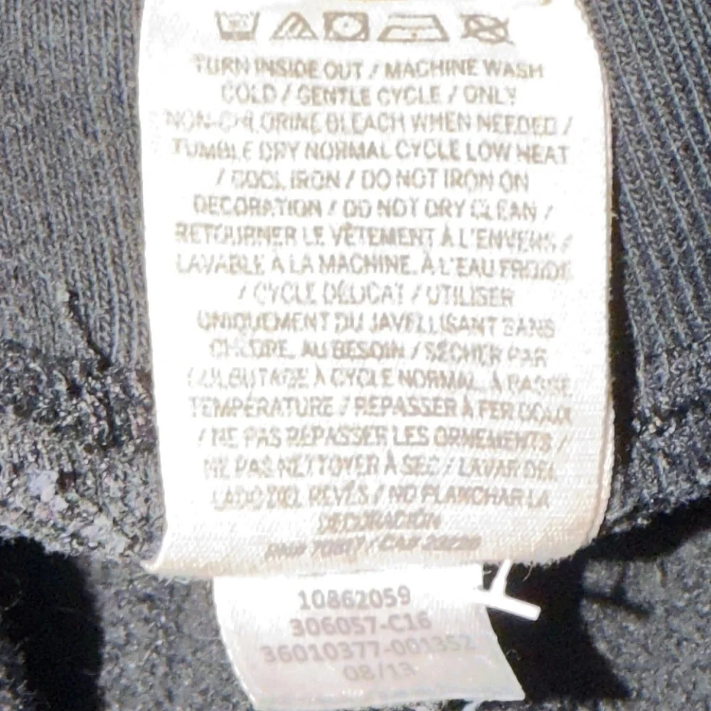 PINK Victoria’s Secret Medium Black Joggers Sequin Logo Sweatpants Athleisure - Picture 10 of 10